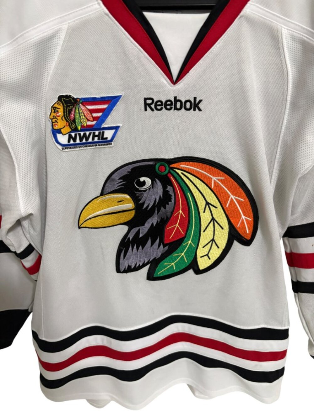 Reebok NWHL Blackbirds Hockey League Jersey #64 Doyle Size Medium - Picture 3 of 7
